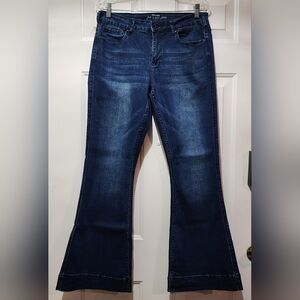 Cowgirl Tuff Women's Denim Blue Jeans 31x31 Wide Leg - "Just Tuff Jeans"